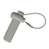 Étiquette antivol électronique pour vêtements de supermarché, avec attache, en ABS, à son fort et clair, magnétique RF 58KHZ/8.2MHZ, anti-perte