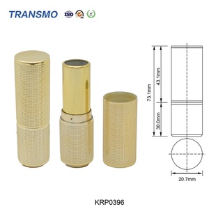 Tube à lèvres vide de forme ronde, logo personnalisé, tube à lèvres doré, emballage de tube à lèvres, étui à lèvres - Product Image 2
