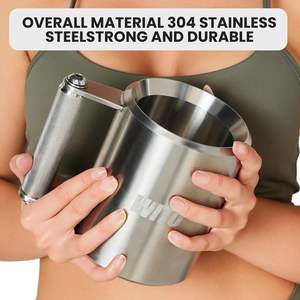 TopSupply <span class=keywords><strong>8kg</strong></span> haltère tasse lourde en acier inoxydable 6kg haltère surpoids tasse à eau Fitness maison salle de sport créatif 10kg haltère tasse - Product Image 5