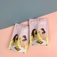 Sachet refermable personnalisé en aluminium mat, résistant à l'humidité, avec fermeture éclair, en BOPP AL PE, de qualité alimentaire, pour poudre de Matcha