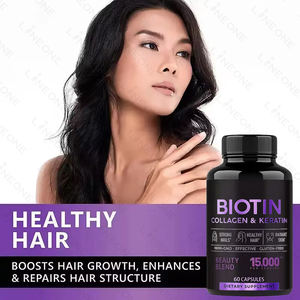 OEM personalizzati vitamine unghie e integratori per la pelle di collagene Vegan biotina compresse crescita dei capelli vitamina biotina capsule - Product Image 3