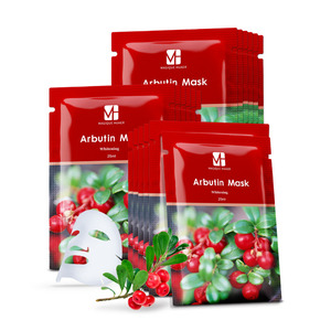 In Stock Organic Skin Care Sleeping Sheet Mask Arbutin Brightening Glowing Fruit Facial Mask - Product Image 1