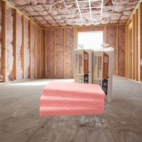 Isolation en laine de verre UL ASTM C665, couleur rose, R22, largeur 16'' ou 24'', pour bâtiments résidentiels, métalliques et commerciaux