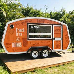 Luxury Fully Equipped Electric Food Truck Mobile Catering <b>Trailer</b> Custom Layout For Street Mall Park Use - Product Image 1
