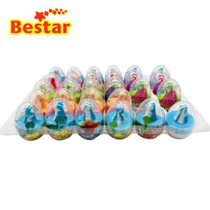 Mamelon bonbon dur avec <span class=keywords><strong>poudre</strong></span> aigre dinosaure en forme d'oeuf saveur de fruit <span class=keywords><strong>sucette</strong></span> mamelon dans le plateau bonbons à bas prix jouets <span class=keywords><strong>sucette</strong></span> - Product Image 3