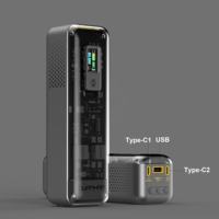 Nouveau 100W Haute Puissance Punk Transparent 20000mAh Bidirectionnel Super Rapide Charge Power Bank pour Téléphones Mobiles Ordinateurs Portables Charge Sans Fil