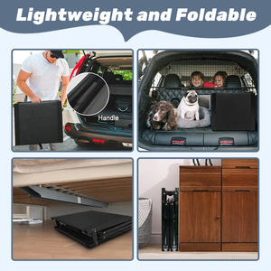 רכב כלב חיצוני נייד רמפה עם משטח אלומיניום מתקפל סולם עבור קמפינג & טיולים רגליים - Product Image 4