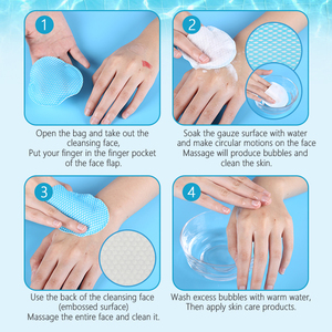 Lingettes nettoyantes exfoliantes au glycolic acid <span class=keywords><strong>sans</strong></span> pores Factory Cotton pour le démaquillage du visage - Product Image 3