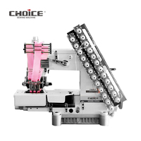 Machine à coudre à lit cylindrique à entraînement direct VC008-12064-VPL-DD, 12 aiguilles, avec tire-fil arrière