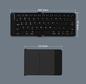 Mini <b>Wireless</b> Foldable <b>Keyboard</b> 3Device Sync Rechargeable <b>Wireless</b> <b>Keyboard</b> for Pad Tablet Phone Windows Mac Folding <b>Keyboard</b> - Product Image 6