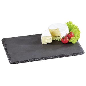 Plateau de service rectangulaire en ardoise 12x6 pouces pour fromages et apéritifs - Product Image 1