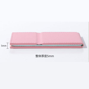 Meilleures ventes en gros Mini <span class=keywords><strong>miroir</strong></span> de maquillage magnétique Unbreak en PU carré portable avec personnalisation multicolore - Product Image 5