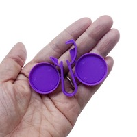 Fabricant chinois, vente en gros : Jouet lanceur de disque volant de dessin animé, lanceur de soucoupe volante à motif animal à pression manuelle, jouets mécaniques en plastique