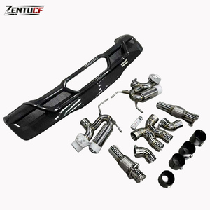 Diffuseur arrière en fibre de carbone C8 - Compatible avec le système d'échappement <span class=keywords><strong>Corvette</strong></span> C8 2020+ - Product Image 1