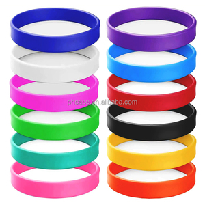 Meistverkaufte Fabrik-Anpassbare Logo-Gummiarmbänder mit Botschaft oder Logo Umweltfreundliches Silikon-Gummiarmband - Product Image 2