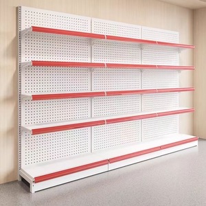 Étagère de supermarché en métal à prix d'usine, présentoir personnalisé en acier pour épicerie, étagère de magasin - Product Image 1