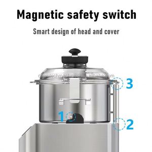 Picadora Eléctrica de Alimentos Comercial de Acero Inoxidable, Picadora Multifuncional de Verduras y Carne - Product Image 4