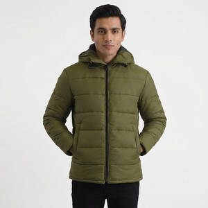 Customized <b>Men</b> Puffer <b>Jacket</b> Padded Bubble Down Puffer <b>Jacket</b> High Quality Polyester Nylon Material Puffer <b>Men's</b> <b>Jackets</b> - Product Image 1