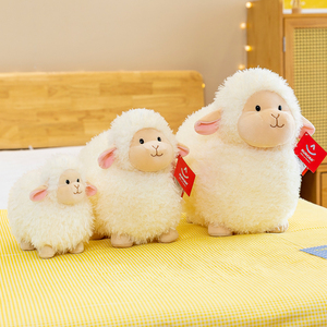 All'ingrosso nuovo giocattolo di capra bianco carino peluche morbido di agnello animale peluche <span class=keywords><strong>in</strong></span> piedi pecora morbida bambola <span class=keywords><strong>regalo</strong></span> di compleanno per uomini e donne - Product Image 3
