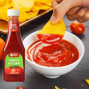 Ketchup de tomate por atacado para batatas fritas Pasta de tomate 340g da China