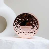 Yuecai Boîtier vide pour fond de teint BB 15g, finition rose doré, avec dessus à facettes effet soleil et entièrement chromé, miroir inclus, vente en gros