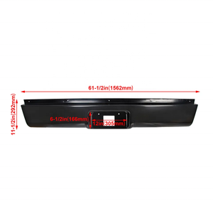 Bumper posteriore Roll Pan <span class=keywords><strong>w</strong></span>/LED licenza 1999 2006 Chevy Silverado GMC Sierra 1500 - Product Image 2