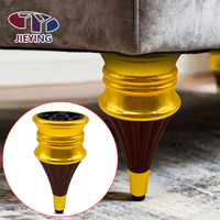 Pieds de meubles décoratifs en plastique JIEYING, 180 mm, dorés, coniques, pour canapé, accessoires de remplacement pour armoire et canapé