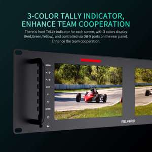 FEELWORLD D71พลัส4K UHD แร็คเมาท์กล้องมอนิเตอร์สำหรับออกอากาศ B2B โรงงานโดยตรง7นิ้วอินพุต <span class=keywords><strong>HDMI</strong></span>/SDI ความสว่างสูง - Product Image 4