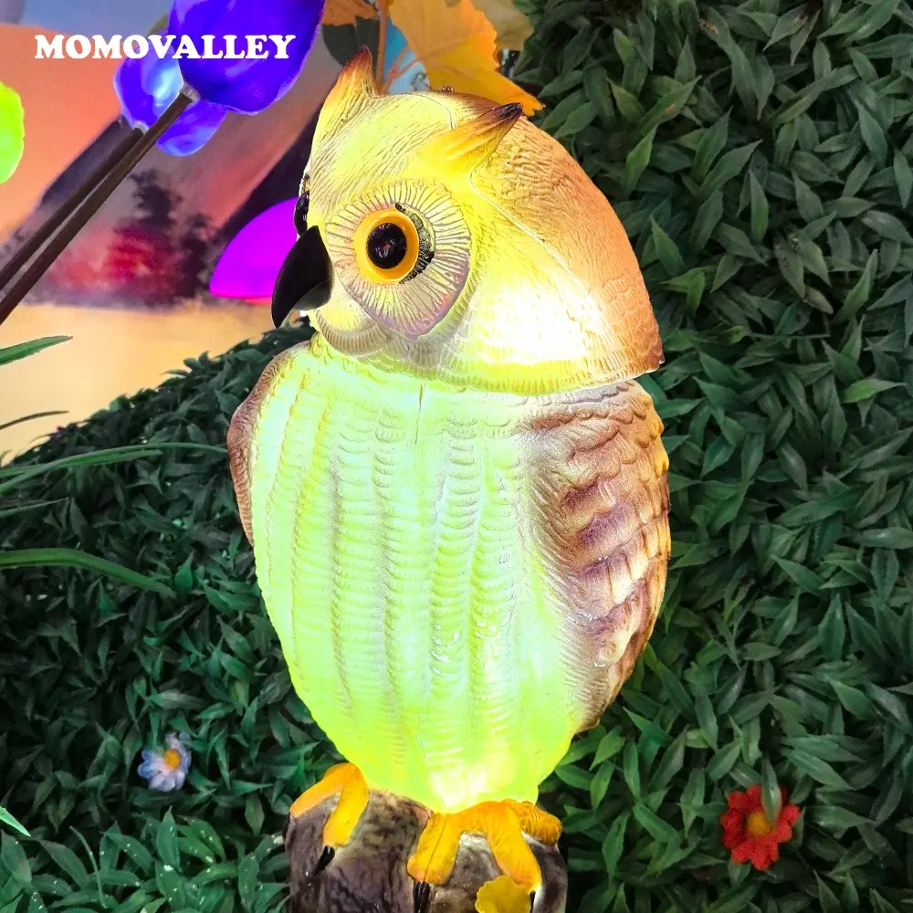 Momovalley fascinante búho LED decoración versátil adorno impermeable para fiesta boda jardín festivales productos creativos