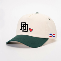 Gorra de Béisbol Bicolor Rosa y Blanca con Bordado de Letras, Unisex, Ajustable, de Algodón, para Deportes y Uso Casual al Aire Libre