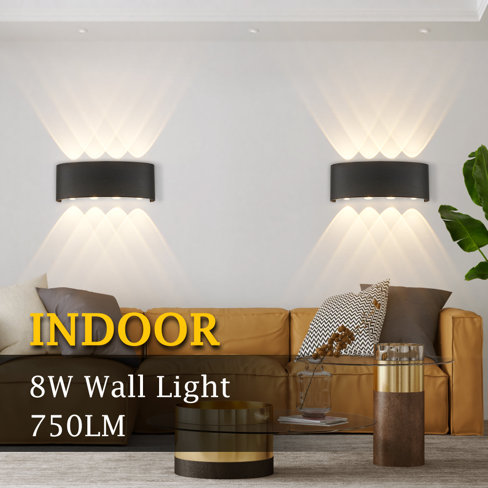 Modern up and Down LED Wall Lamp IP65 Waterproof Outdoor Wall Sconce Light Fixture 4W 6W 8W for Exterior Porch Garden Wall Mount · image 6
