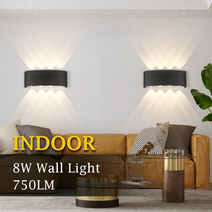 Lampu Dinding Luar Ruangan Modern 6W, Lampu LED Sconce Atas Bawah, Lampu Dinding Dalam Ruangan, Lampu Dinding Dekoratif - Product Image 6