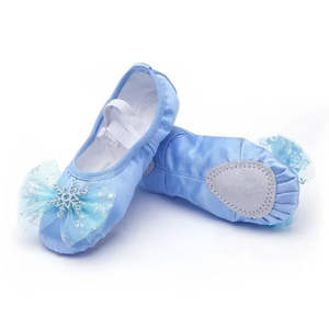 Lovely Princess Cat Claw Bailarina China Ejercicio Zapatos de baile para niñas Zapato de Ballet de suela blanda para niños - Product Image 3