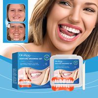 Offre Spéciale ensemble de prothèses dentaires en Silicone matériel à carreaux accessoires de blanchiment des dents pour beauté naturelle sourire Modification Gap