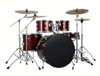 Wholesale Factory OEM 5-Piece Jazz Acoustic Drum Set - Blue Finish Steel & Aluminum Chamber, Custom Logo Print Supported