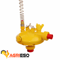 Nouveau régulateur de pression d'eau en plastique AGRIESO de haute qualité avec débit de 0,3 à 0,8 L/min pour abreuvoirs à tétine pour élevages de poulets