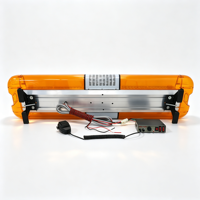 BIAOCHI Superhelle 47 Zoll (1,2 m) LED-Warnleuchte in Amber, Stroboskop-Lichtleiste für Abschleppwagen, Einsatzfahrzeuge, 12V mit Sirene