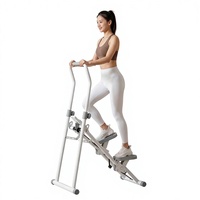 Climber d'exercice cardio multifonctionnel pliable en acier pour entraînement complet du corps, stepper réglable, écologique et durable pour le fitness