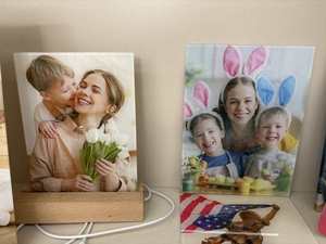 Thăng hoa khoảng trống dẫn ánh sáng ban đêm <span class=keywords><strong>Acrylic</strong></span> khung ảnh với cơ sở gỗ cho ngày của mẹ đám cưới và trang trí nội thất - Product Image 6