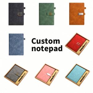 Custom A5 Softcover PU Leather Note Book Promotional Business Office <b>Notebook</b> With Logo - Product Image 3