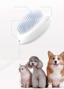 หวีและแปรงทำความสะอาดขนสัตว์เลี้ยงคุณภาพสูง ผลิตจากสแตนเลสสตีล เป็นมิตรต่อสิ่งแวดล้อม สำหรับสัตว์ขนาดเล็ก - Product Image 6
