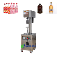 Machines de capsulage de bouteilles en verre semi-automatiques avec structure magnétique machine de capsulage en aluminium pour boissons/soda/vin/bière