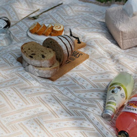 E-RIKE coton Premium extérieur imperméable pliant tapis de pique-nique Camping Portable Tessle personnalisé couverture de pique-nique pour l'extérieur