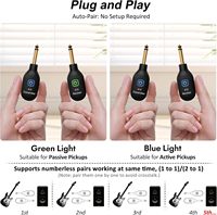 Factory OEM Wireless Guitar System Acoustic Transmitters Cable Wireless Jack Effects for Stringed Instruments Parts Accessories