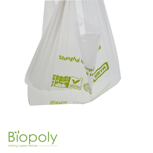 Bolsas de Transporte con Logotipo Personalizado, Bolsa para Camisetas, Bolsa de Compras Biodegradable y Compostable para Supermercado - Product Image 5
