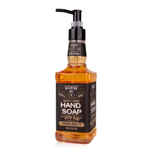 Accentra Brand Adults Special Blend In Whiskey Bottle Luxury Toilet Wash Hands Model Hands Soap For Bathroom Manufacturing Soaps