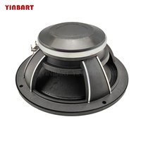 Haut-parleur médium Yinbart 6,5 pouces en métal et caoutchouc, 8 ohms, 100-300W, unité de woofer audio pour PA, audio automobile, pièces OEM ODM