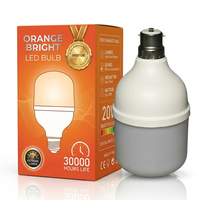 Ampoule LED haute puissance à haut lumen, lampe d'éclairage domestique AC100-240V E27, ampoule LED T 20W, utilisation en entrepôt, lumière LED en aluminium et plastique