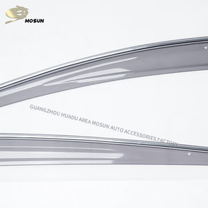 Visière de fenêtre MOSUN pour <span class=keywords><strong>PEUGEOT</strong></span> <span class=keywords><strong>3008</strong></span> 2008-2016 Mugen style <span class=keywords><strong>chrome</strong></span> pare-Vent pare-brise déflecteur de Vent pare-pluie - Product Image 4