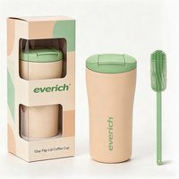 Mug à café isotherme en acier inoxydable 304 de 360 ml (12 oz), anti-fuite, compatible lave-vaisselle, avec couvercle, idéal pour les voyages d'affaires